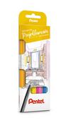 Kredki, ołówki, pastele i pisaki - Zestaw specjalistycznych pisaków Sign Pen S520 w czterech kolorach: pomarańczowym, żółtym, różowym i błękitnym - miniaturka - grafika 1