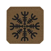 Odzież taktyczna i umundurowanie - M-Tac - Naszywka Hełm Grozy - Cordura 500D - Laser Cut - Coyote - 51220502 - miniaturka - grafika 1