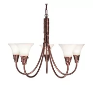 Lampy sufitowe - Elstead Lighting Emily 5Lt Chandelier Copper EM5 COPPER Elstead lampa wisząca stylowa EM5 COPPER ) - miniaturka - grafika 1