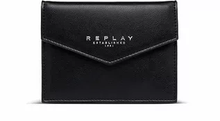 Portfele - Replay Damski FW5324 portfel z akcesoriami podróżnymi, 098 czarny, dł. 15 x wys. 11 cm, 098 BLACK, L 15 X H 11 CM - grafika 1