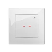 Wyłączniki światła i elektryczne - ELEKTRO - PLAST Włącznik schodowy z podświetleniem CARLA biały ELEKTRO - PLAST - miniaturka - grafika 1