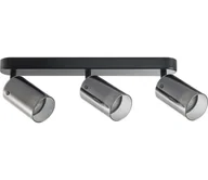 Lampy sufitowe - Oświetlenie punktowe SMOKY 3xGU10/10W/230V czarny - miniaturka - grafika 1