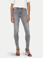Spodnie damskie - ONLY Jeansy Power 15231450 Szary Skinny Fit - miniaturka - grafika 1