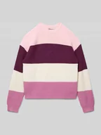 Swetry dla dziewczynek - Sweter z dzianiny o kroju regular fit z mieszanki wiskozy model ‘SANDY’ - miniaturka - grafika 1