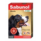 Artykuły przeciw pasożytom - Dr Seidla Dermapharm Sabunol Gpi Obroża Przeciw Pchłom Dla Psa Czerwona 75Cm - miniaturka - grafika 1