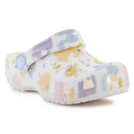 Buty dla dziewczynek - Klapki Crocs Classic Pastel Pets Clog T Jr 210989-0WV wielokolorowe - miniaturka - grafika 1