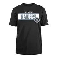 Koszulki męskie - LAS VEGAS RAIDERS Czapka New Era NFL Regularna Koszulka Atrament o wysokiej gęstości Sitodruk Przednia Grafika Oryginalny Kolor Drużyny Unisex Czarny - miniaturka - grafika 1