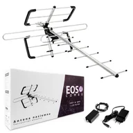 Anteny TV - Antena DVB-T Spacetronik EOS L Combo Black Aktywna - miniaturka - grafika 1