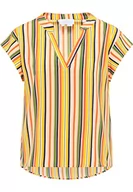 Bluzki damskie - Boline Abrel 812322323232 bluzka damska w paski, z długim rękawem, niebiesko-zielona, wielokolorowa, XL, Niebieski, zielony, wielokolorowy, XL - miniaturka - grafika 1