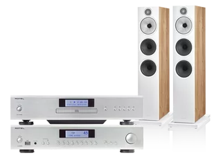 Rotel A14 MKII (srebrny) + CD14 MKII (srebrny) + 603 S3 (dąb) - Zestawy stereo - miniaturka - grafika 1