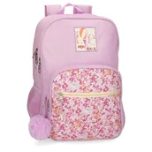 Plecaki szkolne i tornistry - Pepe Jeans Sandra Plecak szkolny Różowy 30x40x12 cms Poliester 14,4L by Joumma Bags, Różowy, plecak szkolny - miniaturka - grafika 1