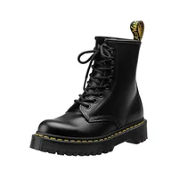 Botki męskie - glany DR. MARTENS - 1460 BEX BLACK SMOOTH (DM25345001)-41 - miniaturka - grafika 1