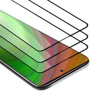 Szkła hartowane na telefon - 3x Szkło Hartowane Do Samsung Galaxy A51 4G / M40s Folia pancerna Ochronny w PRZEZROCZYSTY Z CZARNYM Tempered Glass Cadorabo - miniaturka - grafika 1