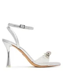 Klapki i japonki damskie - Aldo Klapki Ozley 13967749 Srebrny - miniaturka - grafika 1