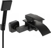 Baterie wannowe i prysznicowe - Mexen Bateria wannowa   Aries R45 bateria wannowa z zestawem prysznicowym, czarna - 74483R45-70 - miniaturka - grafika 1