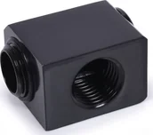 Chłodzenie wodne - Alphacool Alphacool Low Profile Adapter 90 Grad G1/4 Zoll AG auf G1/4 Zoll IG - drehbar - schwarz - miniaturka - grafika 1