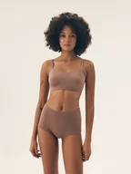 Biustonosze - Biustonosz typu top Bass Henderson jasny brąz L - miniaturka - grafika 1