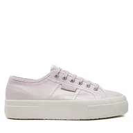 Trampki damskie - Tenisówki Superga Platform Pearl Matte Canv 2740 S21362W Fioletowy - miniaturka - grafika 1