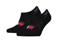 Skarpetki męskie - Tommy Hilfiger Skarpety 701223928 001 43-46 TH Men Footie 2P Flag - miniaturka - grafika 1