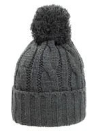 Czapki damskie - Döll Dzianinowa czapka w kolorze ciemnoszarym - miniaturka - grafika 1