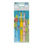 Szczoteczki do zębów - Tepe, Mini szczoteczka do zębów dla dzieci 0-3, Extra Soft, 3szt - miniaturka - grafika 1