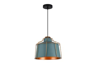 Lampa wisząca GOA E27 - czarny/niebieski - Lampy sufitowe - miniaturka - grafika 1
