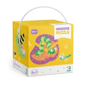 Puzzle - Duże Puzzle 6w1 Zwierzęta Leśne 2 3 4 Elementy - miniaturka - grafika 1