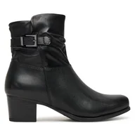 Botki damskie - Botki Caprice 9-25300-45 Czarny - miniaturka - grafika 1