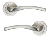 Klamki - Kuchinox Klamka drzwiowa Agra na rozecie satyna - miniaturka - grafika 1