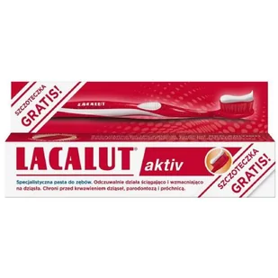 LABOVITAL .LACALUT pasta 75ml AKTIV +szczot. czer& - Pasty do zębów - miniaturka - grafika 2