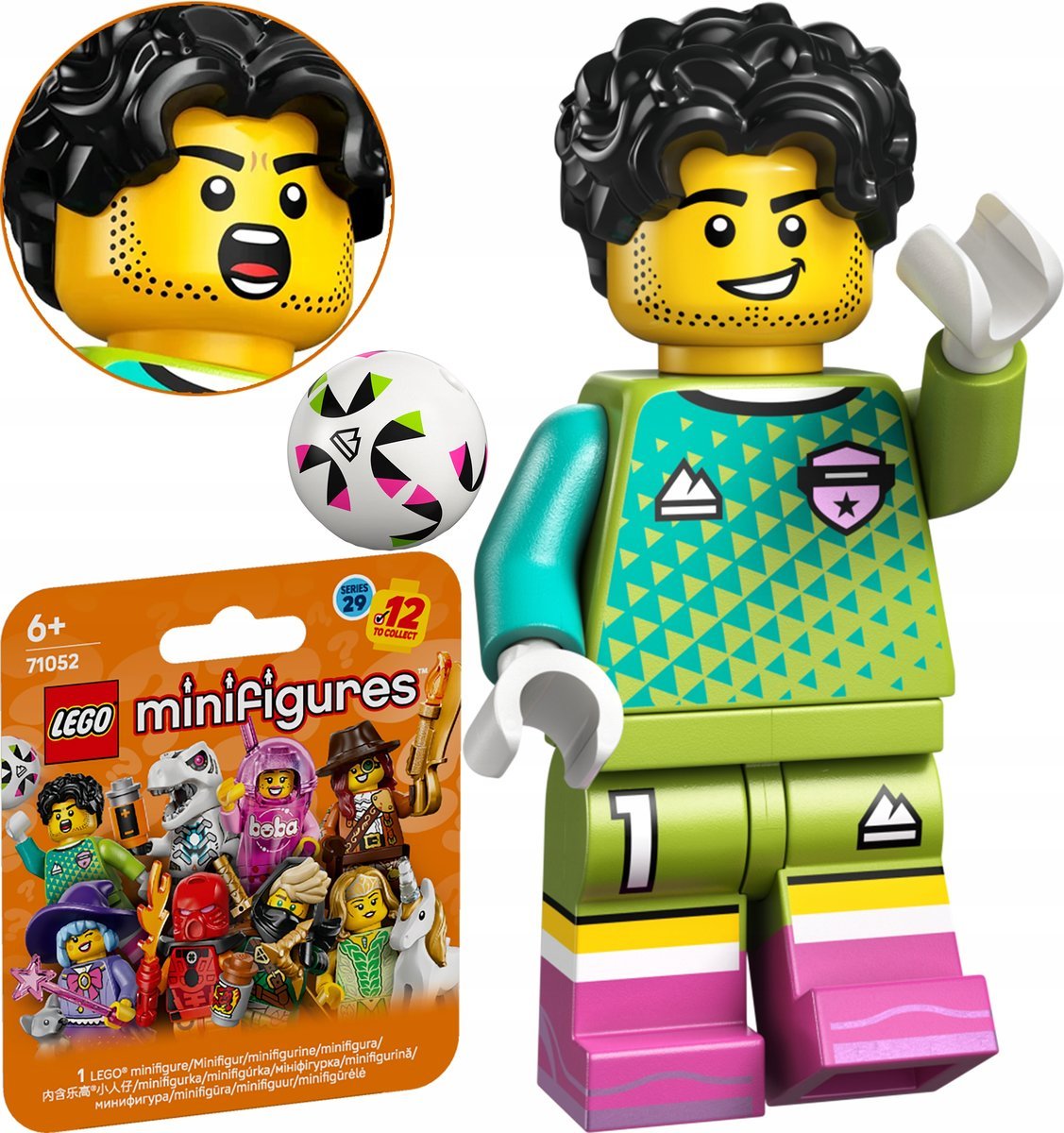 LEGO Minifigures 71052 Seria 29 BRAMKARZ PIŁKARSKI col29-9