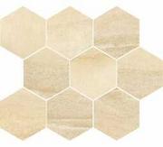 Płytki ceramiczne - Płytka ścienna mozaika MAROCCO beige hexagon mat 28x33,7 gat. I - miniaturka - grafika 1