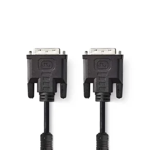 Nedis CCGP32050BK20 kabel DVI 2 m DVI-I Czarny - Kable komputerowe i do monitorów - miniaturka - grafika 1