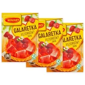 Galaretki - Winiary Galaretka poziomkowy smak 71 g x 3 sztuk - miniaturka - grafika 1