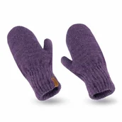 Rękawiczki - Nandy Rękawiczki Damskie Jednopalczaste - Nrd-17680-11-Sliwka - miniaturka - grafika 1