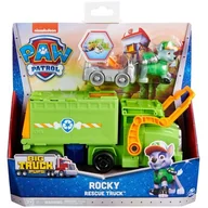 Samochody i pojazdy dla dzieci - Psi Patrol Big Truck Pups ciężarówka śmieciarka Rocky figurka i pojazd - miniaturka - grafika 1