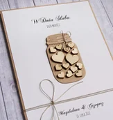 Kartki okolicznościowe i zaproszenia - Kartka A5, personalizacja : słoik - miniaturka - grafika 1