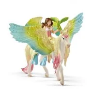 Figurki dla dzieci - SCHLEICH Figurka Wróżka Surah z migoczącym  pegazem - miniaturka - grafika 1