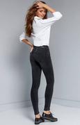 Spodnie damskie - Czarne jeansy modelujące skinny jeans ze średnim stanem CON-2992/4937, Kolor czarny, Rozmiar L, Conte - Primodo.com - miniaturka - grafika 1