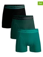 Majtki męskie - Muchachomalo Bokserki (3 pary) w kolorze czarno-zielonym - miniaturka - grafika 1