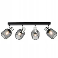 Lampy sufitowe - Lampa Sufitowa Żyrandol Plafon Vintage LOFT Reflektor 444-BG4 E27 Z Siatki - miniaturka - grafika 1