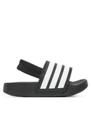 Buty dla chłopców - adidas Sandały adilette Estrap JR5323 Czarny - miniaturka - grafika 1