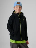 Kurtki i płaszcze dla chłopców - 4F Kurtka softshell wiatroodporna membrana 5000 chłopięca - czarna 164 (13-14 lat) - miniaturka - grafika 1