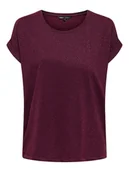 Koszulki i topy damskie - ONLY Koszulka w kolorze bordowym - miniaturka - grafika 1
