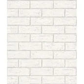 Tapety - Tapeta winylowa na flizelinie cegła biała 96544 - miniaturka - grafika 1
