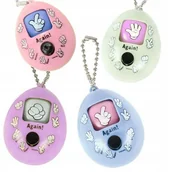 Zabawki interaktywne dla dzieci - BRELOCZEK JAJKO JAJO Z GRĄ KAMIEŃ PAPIER NOŻYCE - miniaturka - grafika 1