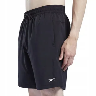 Reebok krótkie spodenki męskie czarne sportowe treningowe XXL - Spodenki męskie - miniaturka - grafika 1