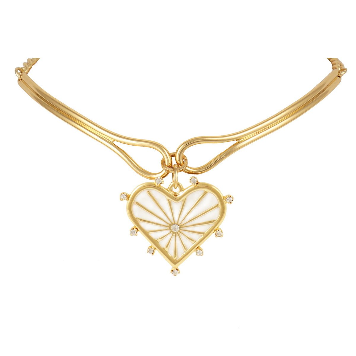 Naszyjnik z sercem z kolekcji Bella (C23/ZWE/67AU)