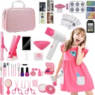 Zabawy w naśladowanie dorosłych - ZESTAW FRYZJERSKI DLA DZIECI FRYZJER SUSZARKA GRZEBIENIE PROSTOWNIA LOKÓWKA - miniaturka - grafika 1