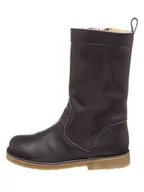 Kozaki damskie - Kmins Skórzane kozaki w kolorze granatowym - miniaturka - grafika 1